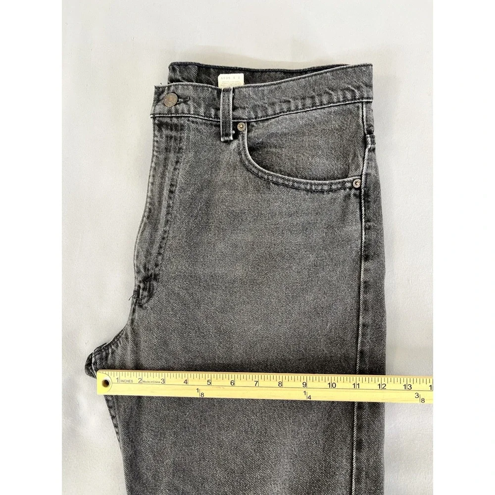 VTG‎ Levis Jeans Mens 38x30 (36x27) 505 Reg Fit Straight Leg Black USA 90s Y2K